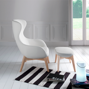 Sillón Queen  Mod.155-14000-000 | Puf Queen Mod.155-14050-000