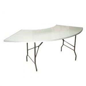 Mesa plegable serpentina